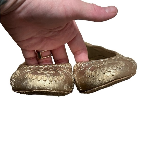 Jack Rogers metallic gold leather ballet flats - Picture 7 of 8